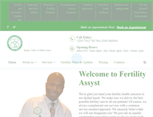 Tablet Screenshot of fertilityassyst.com
